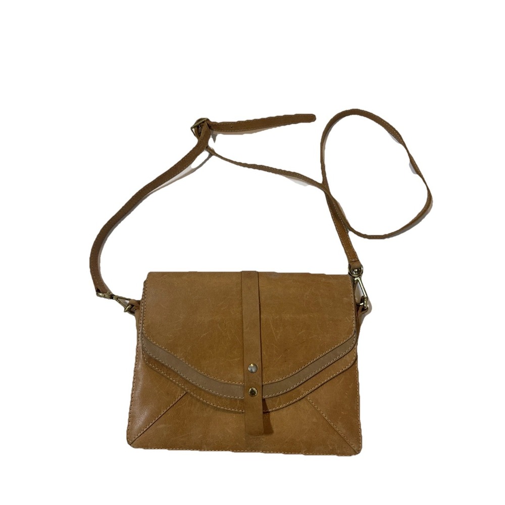 Sseko Leather Saddle Cross Body Bag Purse Western Wear Distressed 10x8